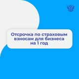 Отсрочка по страховым взносам для бизнеса на 1 год. Отсрочка по страховым взносам для бизнеса на 1 год.