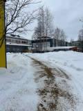 Улицы в городском поселении посыпаны пескосоляной смесью Улицы в городском поселении посыпаны пескосоляной смесью