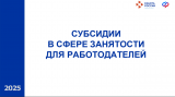 Субсидии в сфере занятости для работодателей Субсидии в сфере занятости для работодателей